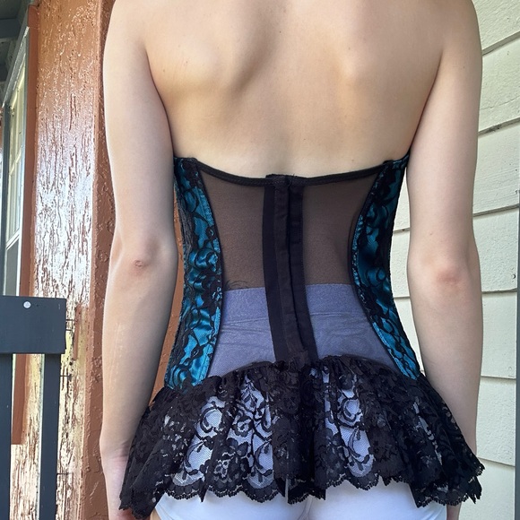 Fredericks of Hollywood Deadstock Corset Vintage Y2K Egirl 2000 Cybergoth Witch - Picture 2 of 4